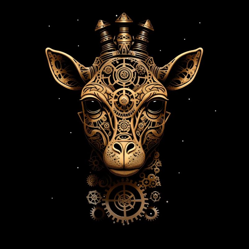 Giraffe Steampunk Tier Geschenk