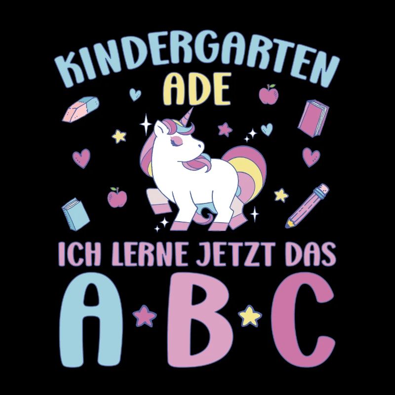 Bye Kindergarten Einhorn Kita Abgänger Mädchen