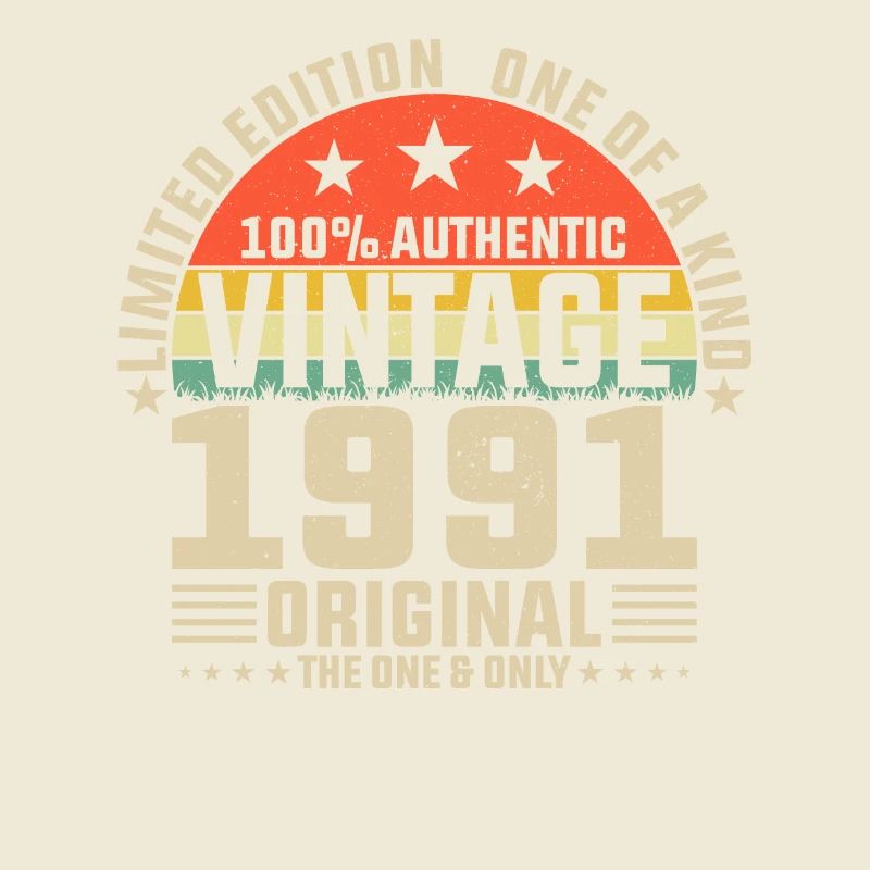 1991 Retro Geburtstag Design