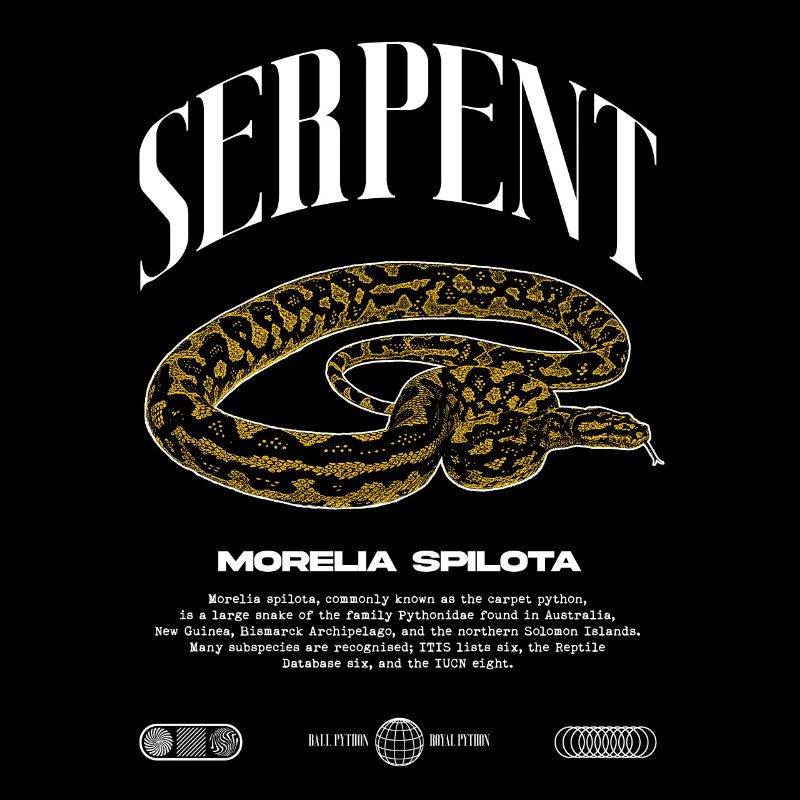 Tapis Python Moderne Reptile Keeper Streetwear