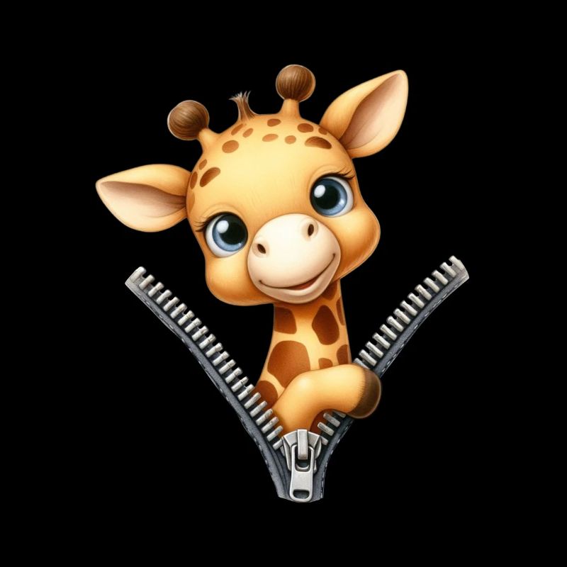 Giraffe mit Reißverschluss