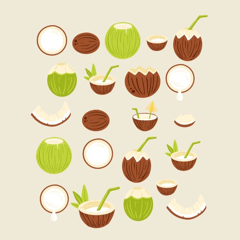 Retro Coconut Design