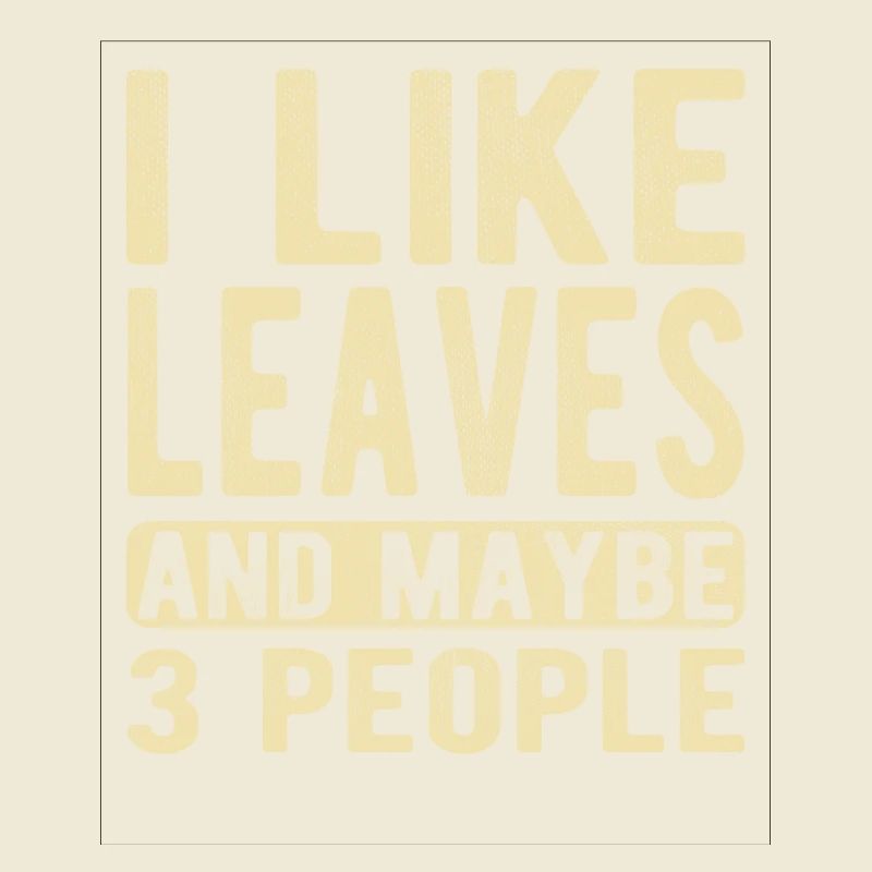 Leaves Saying