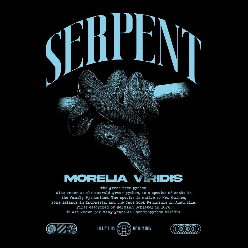 Green Tree Python Modern Reptile Keeper Streetwear