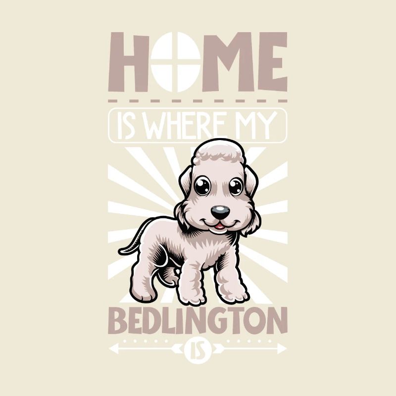 Zuhause - Bedlington Terrier