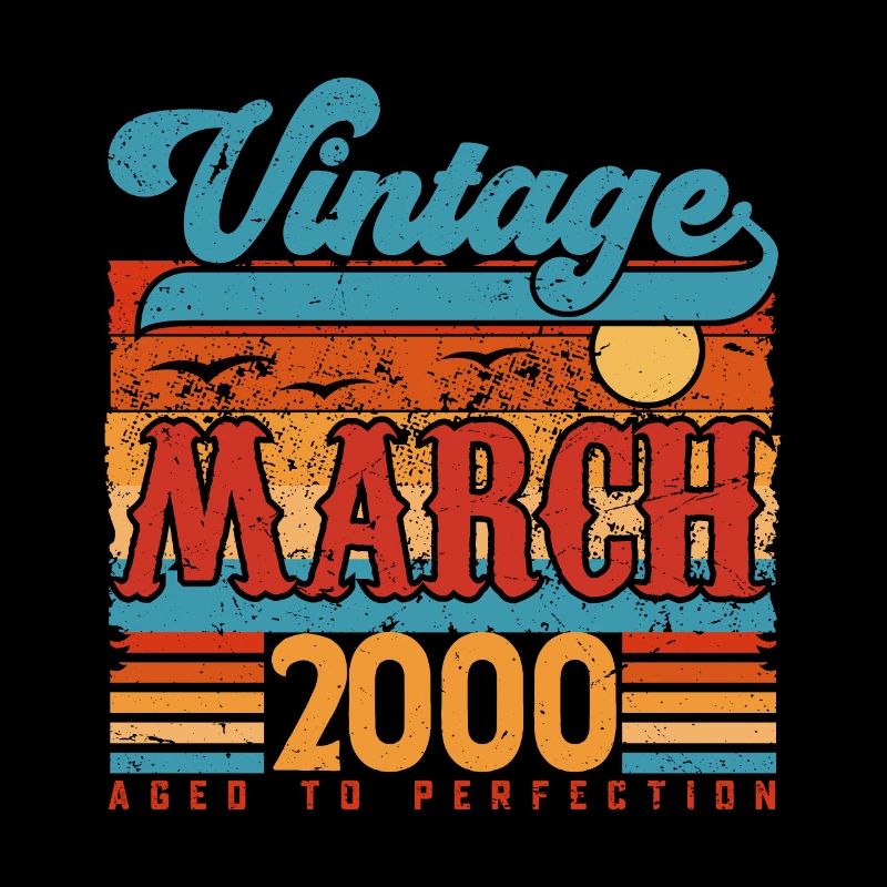 Mars 2000, Cadeau Anniversaire Vintage Mars 2000.