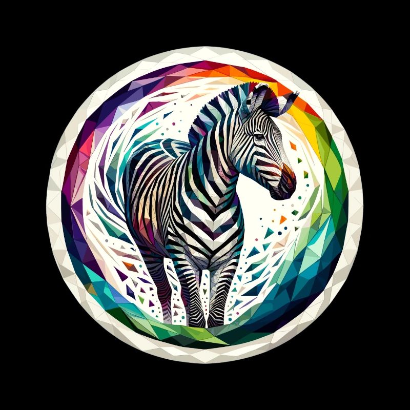 Zèbre dans l’illustration polygonale