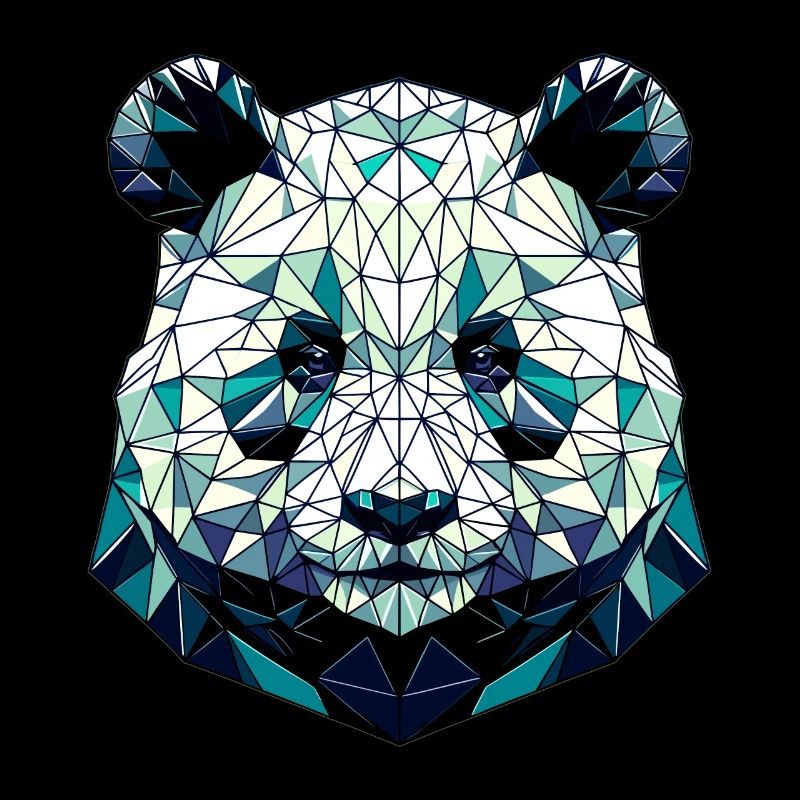 Panda in Polygonendarstellung