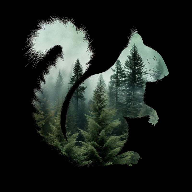 Écureuil, Forêt, Nature