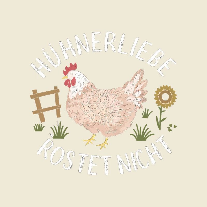 Chicken Love Doesn't Rust Funny Sayings Farmer
