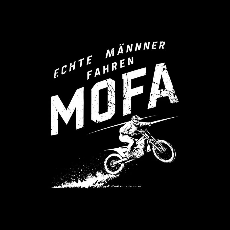 Echte Männer Fahren Mofa Zweitakt