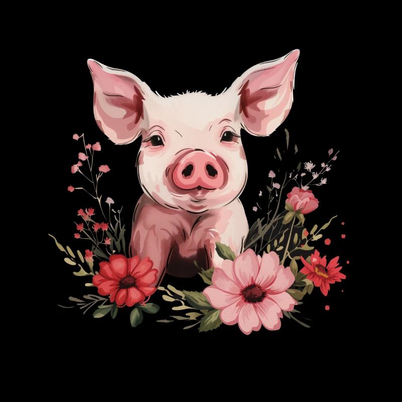 Pig Funny Farmer Farmer Gift