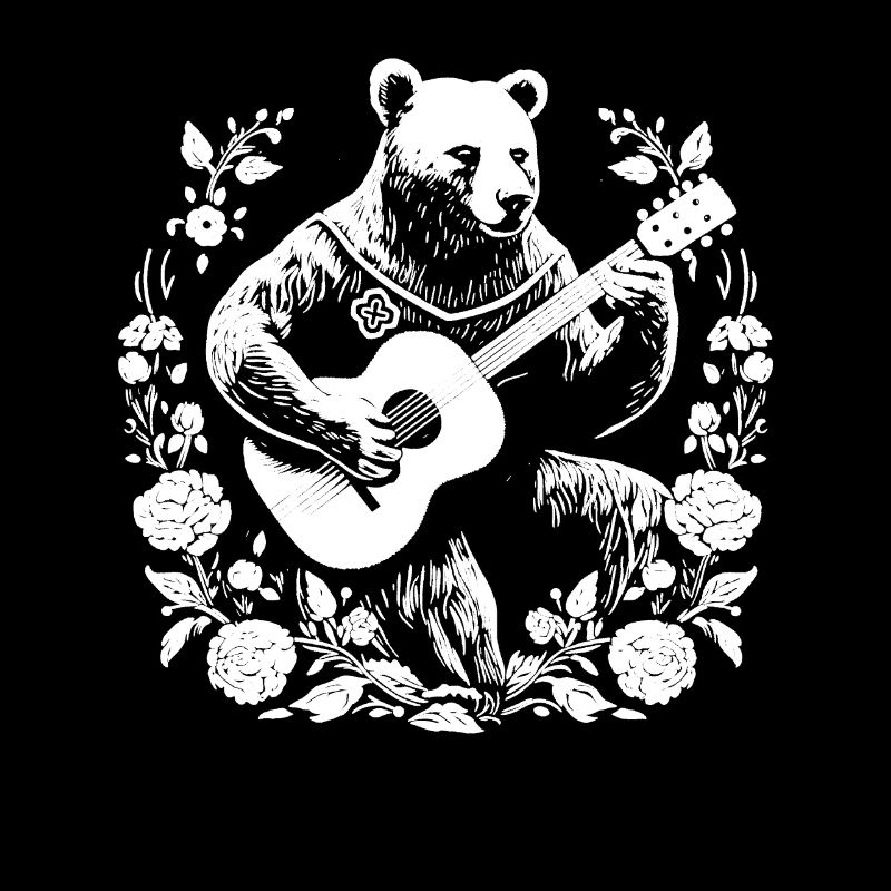 Bear Grizzly Bear Guitar