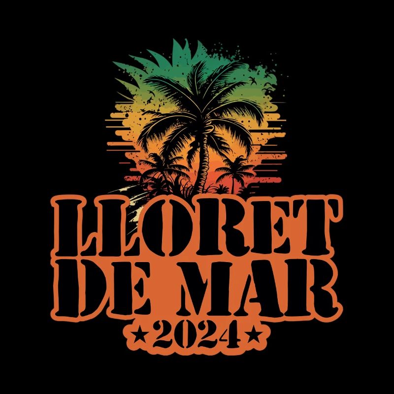Lloret De Mar 2024 Team Palm Trees Multicolore