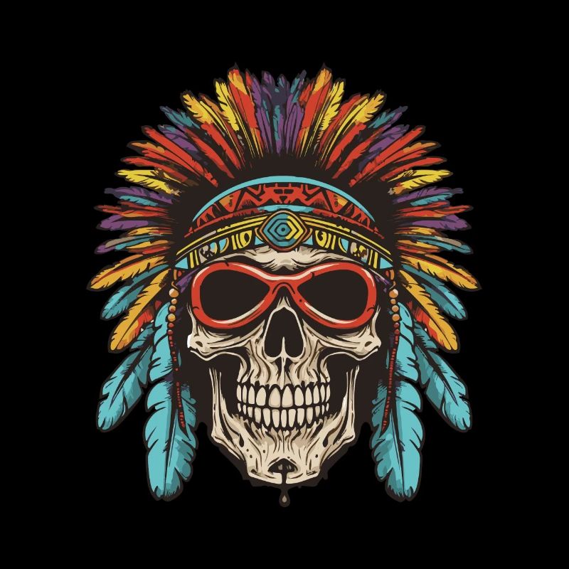 Crâne Apache amérindien