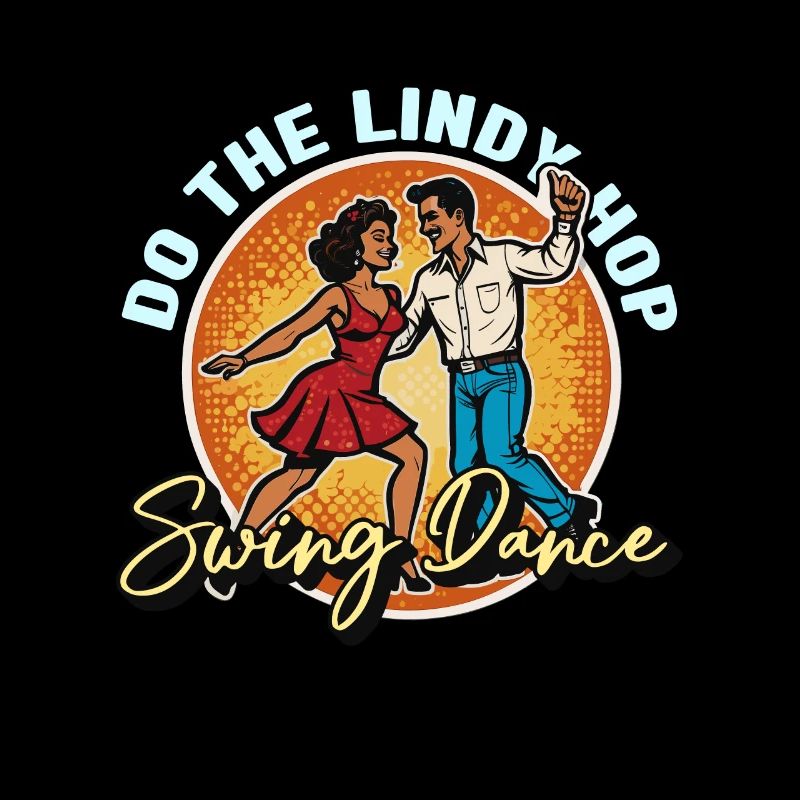 Danse Swing Faites le Lindy Hop Dancing Swing Dancer