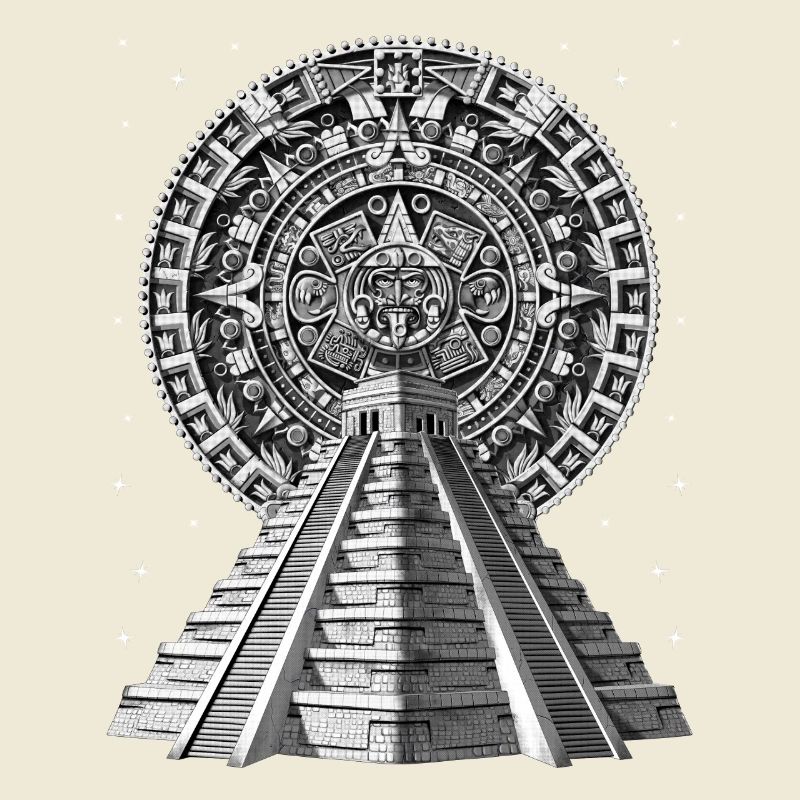 Aztec Pyramid Calendar