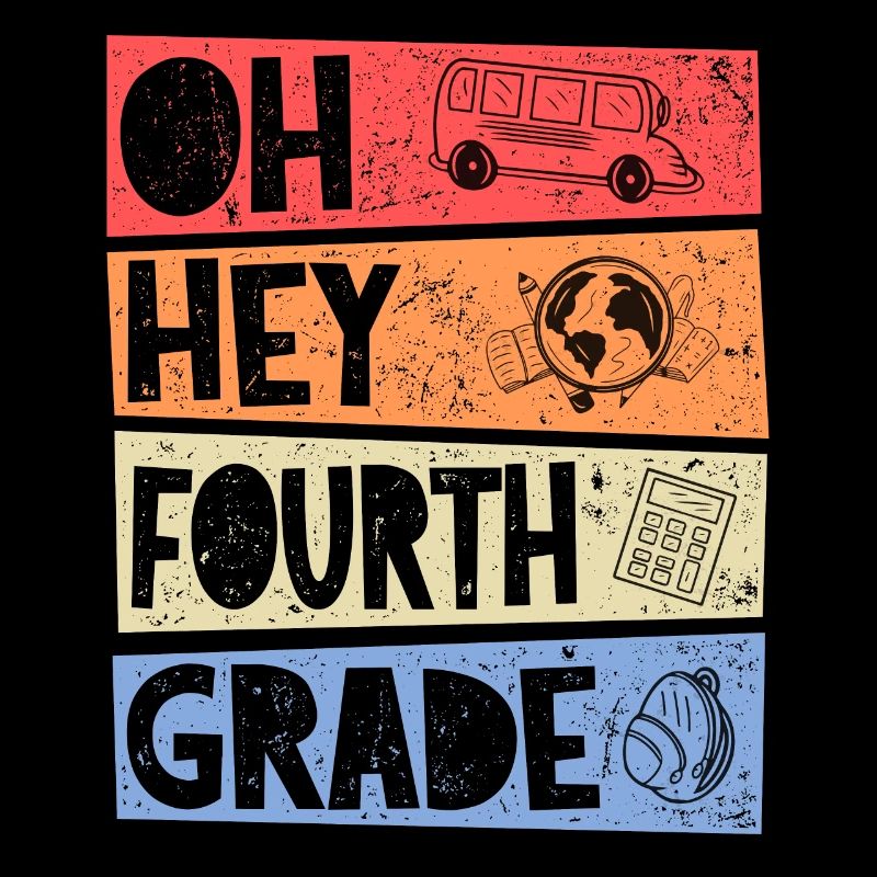 Oh Hey 4e année rétro école primaire fille garçon