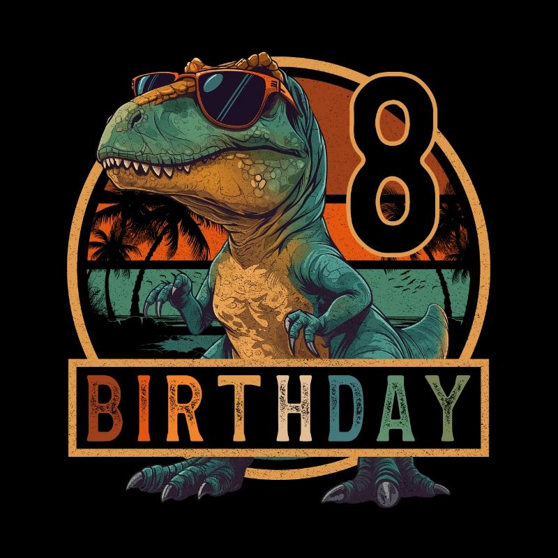 Lunettes de soleil T-Rex 8 ans garçon 8e anniversaire