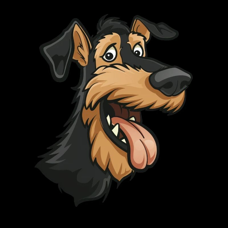 Airedale Terrier Geschenk | Cartoon Artwork