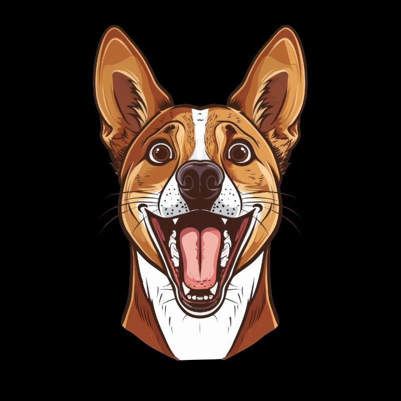 Cadeau de Basenji | Illustration de dessin animé