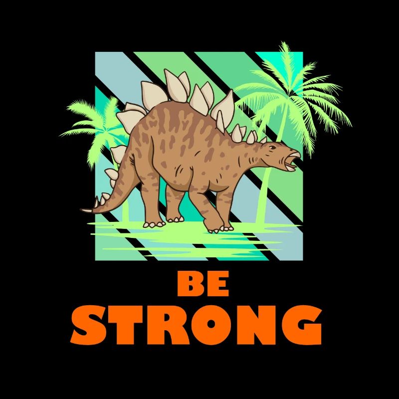 Sei stark Dino Stegosaurus Jungs Cool Dinosaurier