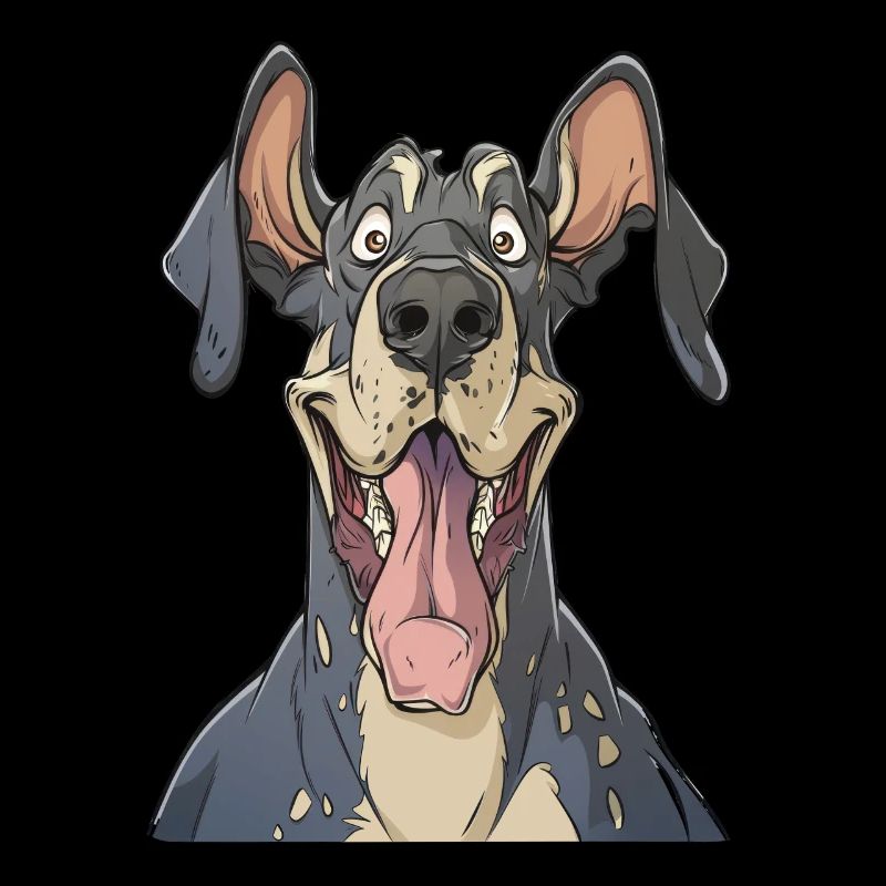 Deutsche Dogge | The Great Dane | Cartoon Artwork