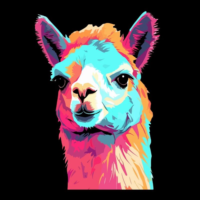 Alpaca in Pop Art