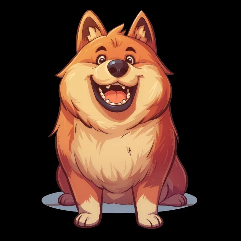Eurasier | Illustration de dessin animé