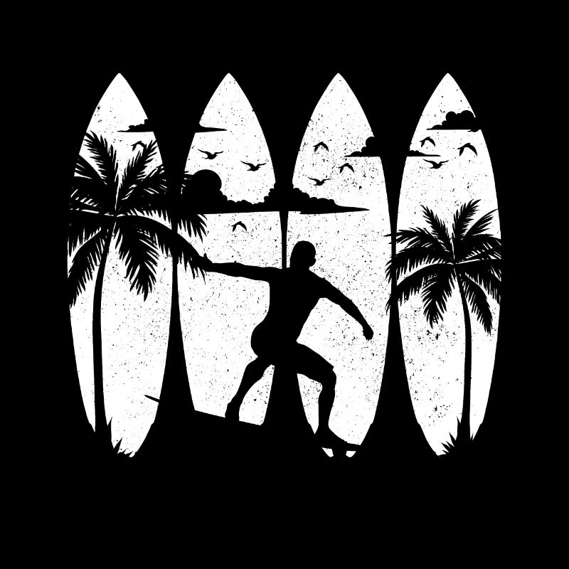 Surfen Vintage Surfer Geschenk