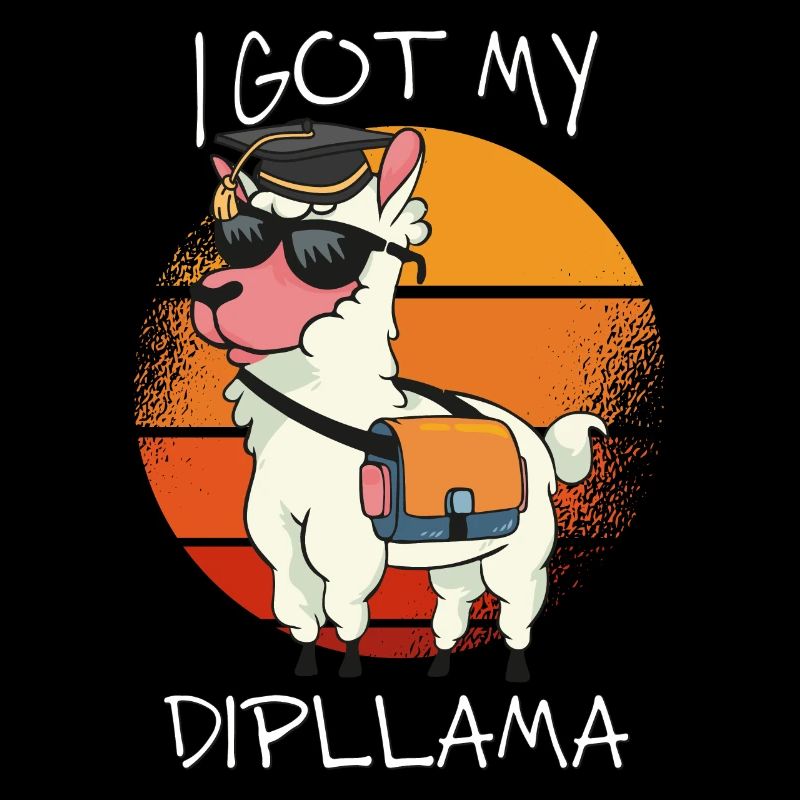 LLama Lover - J’ai mon Dipllama - Vintage School