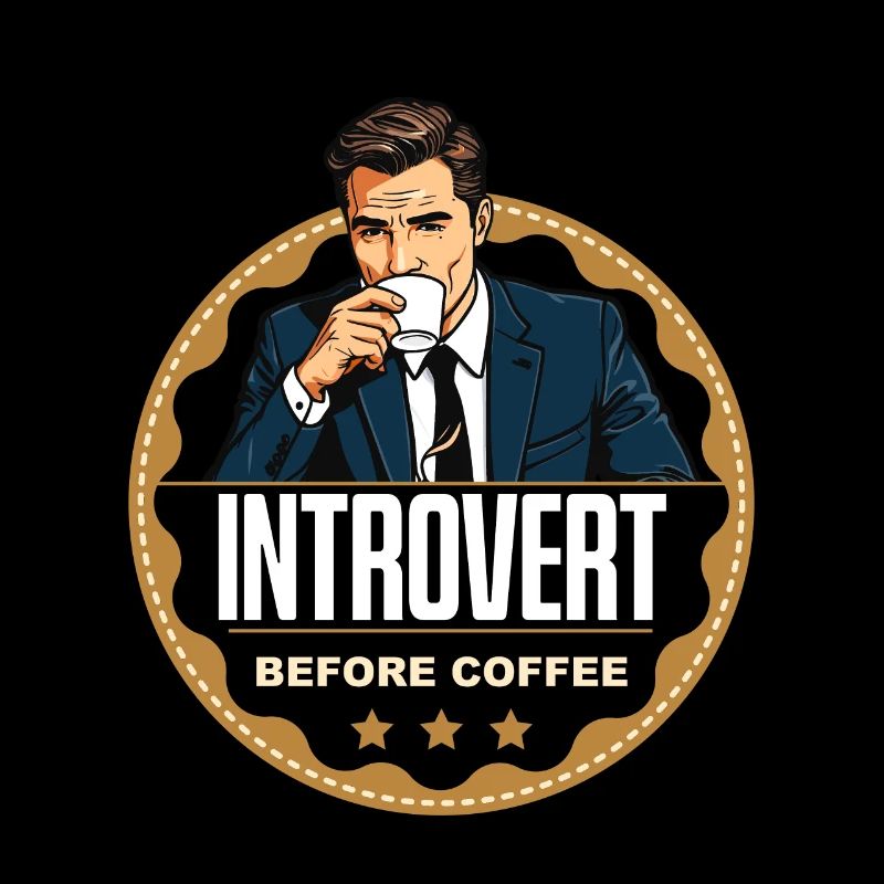 Introvert Before Coffee Bookworm Coffee Lover