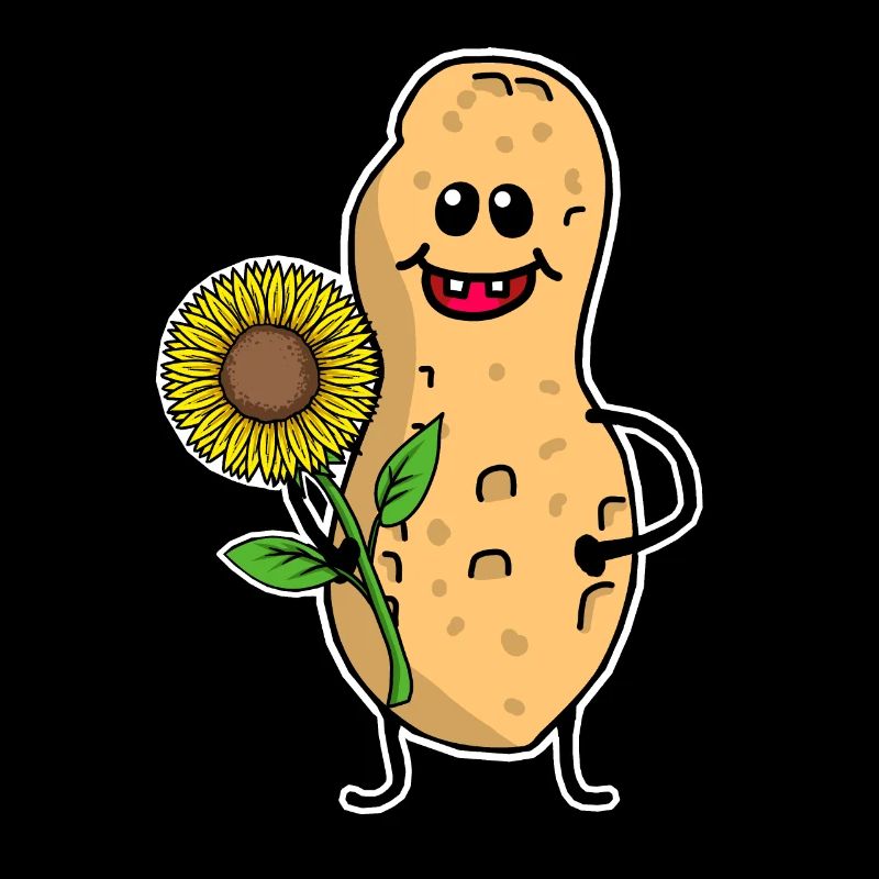 Peanut Peanut Funny Cute Sunflower