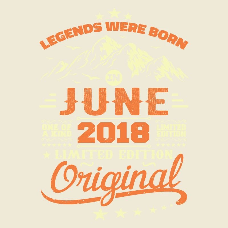 Juni 2018 Ursprünglich geboren im Juni 2018 Geburtstag