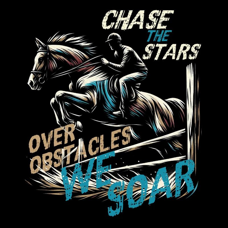 CHASE THE STARS OVER OBSTACLES WE SOAR, EQUESTRIAN