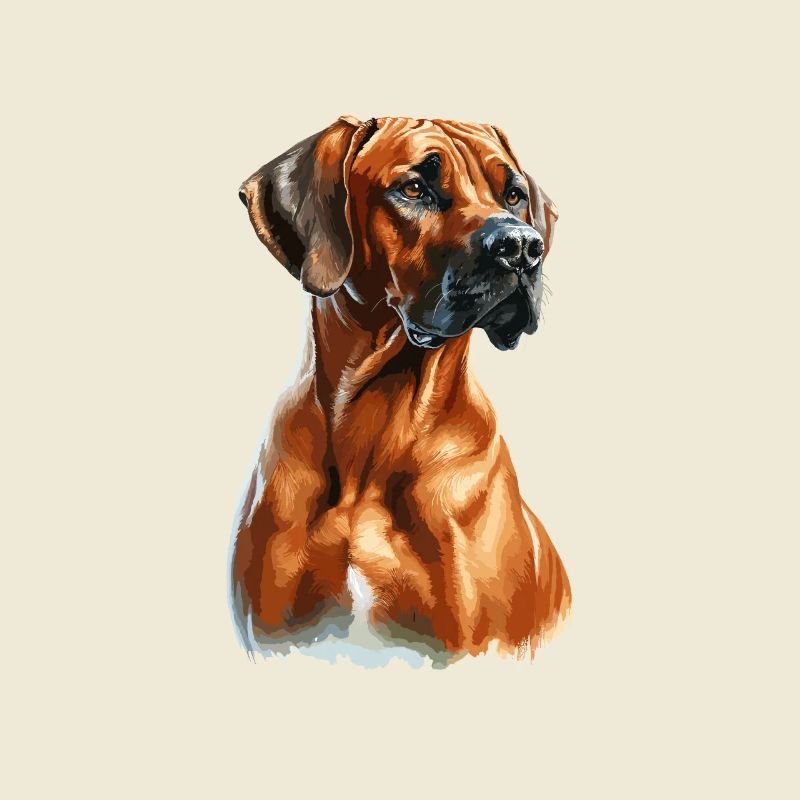 Watercolor Rhodesian Ridgeback