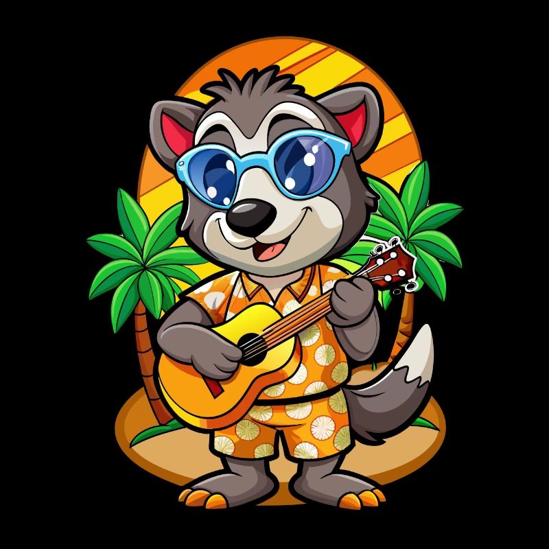 Funny Badger Cartoon Summer Beach Sunglasses