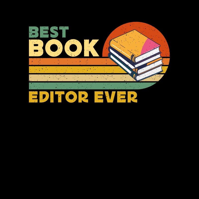 Best Book Editor Ever Retro Journalist Book Editor