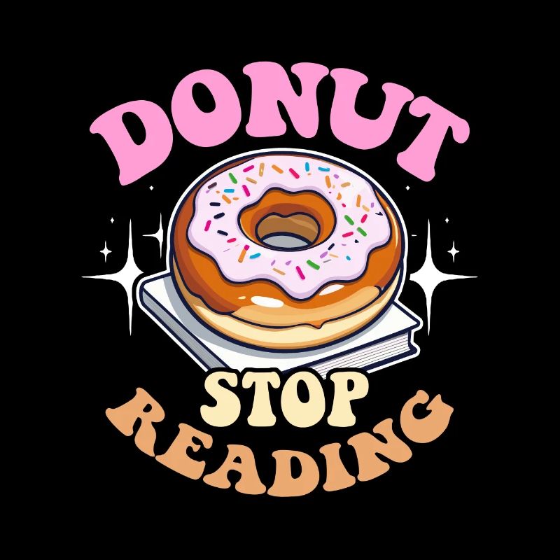Literature Teacher Donut Stop Reading Instructor