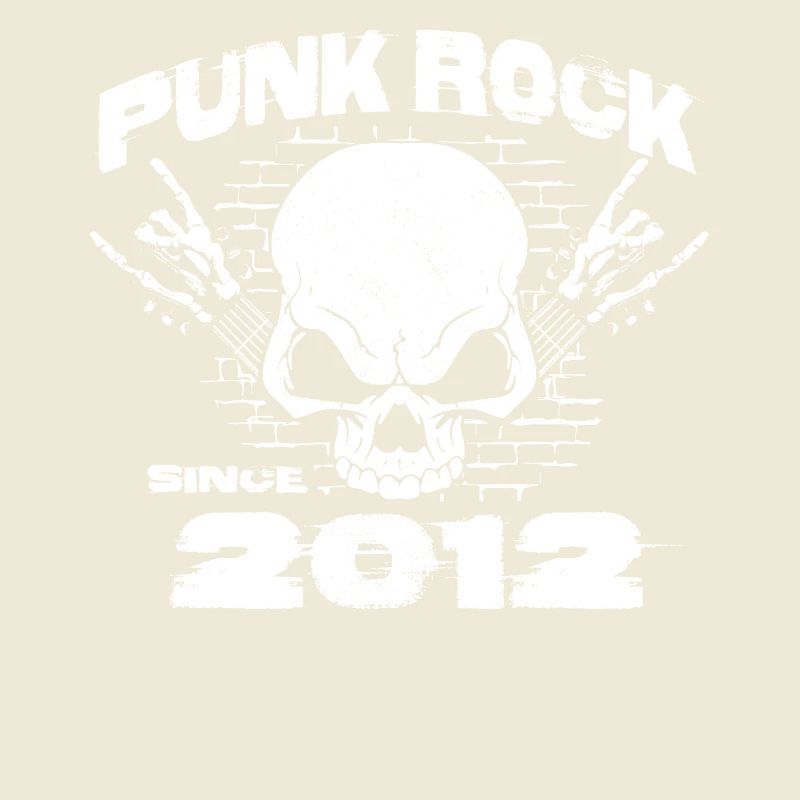 Punk Rock Since 2012 - Skull Rock Hands 12th
