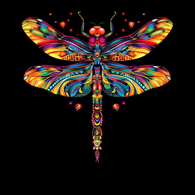 Libellule Libellule Ailes Colorées Libellules Mignonnes
