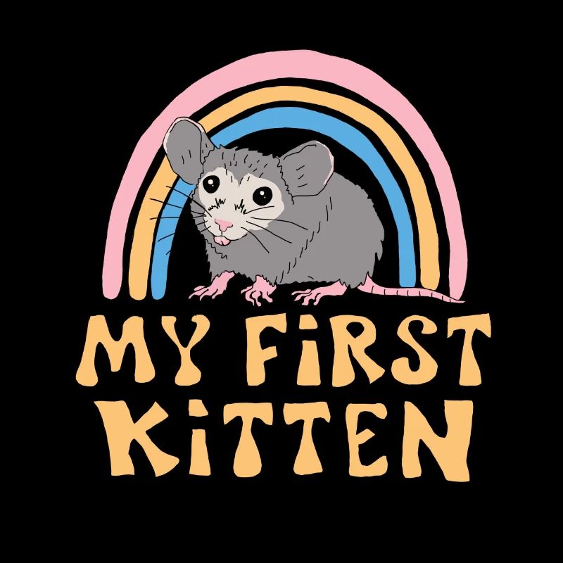 Mause Ratte Kätzchen Mäuschen Spruch Haustier