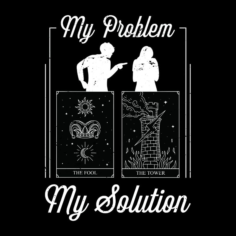 Tarot Reader My Problem My Solution Pictogram Mom