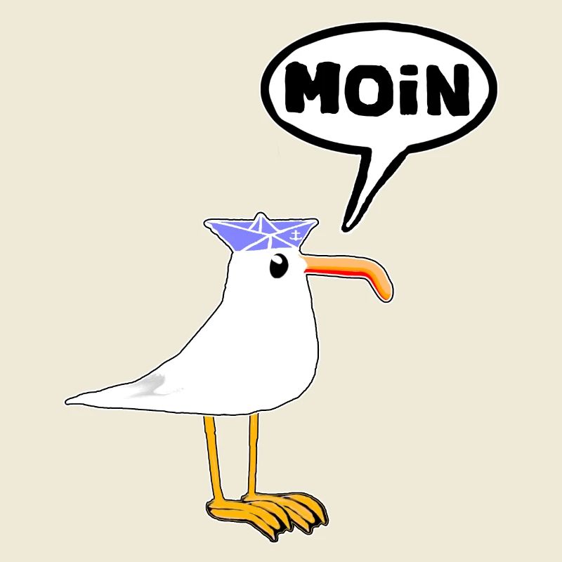 Moin Seagull Bottes en caoutchouc Bottes Speech Bubble