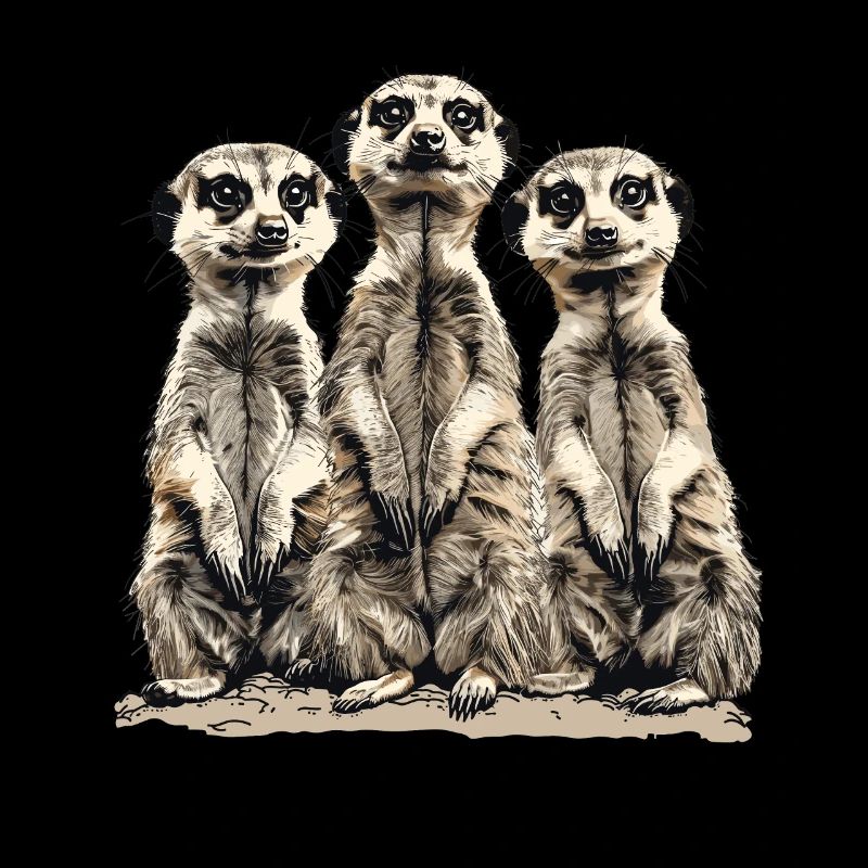 Trois suricates