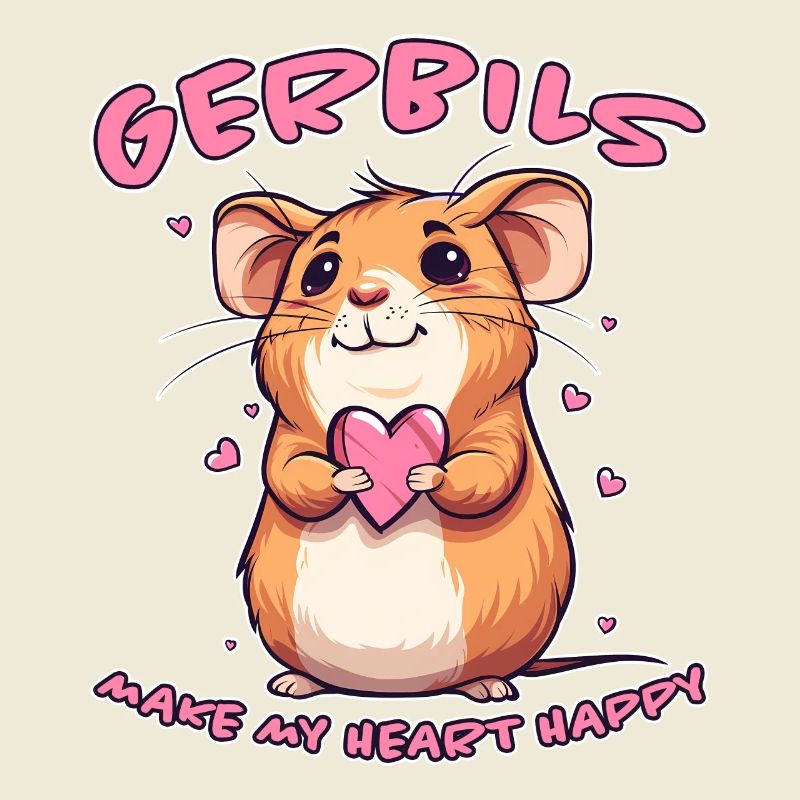 Gerbil Saying Racing Rat Funny Gerbil Gift