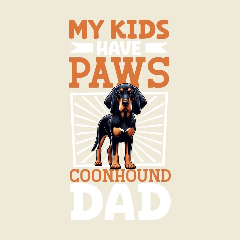 Black and Tan Coonhound Dad