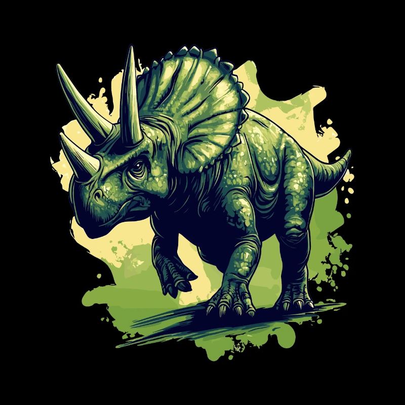 Le tricératops en action