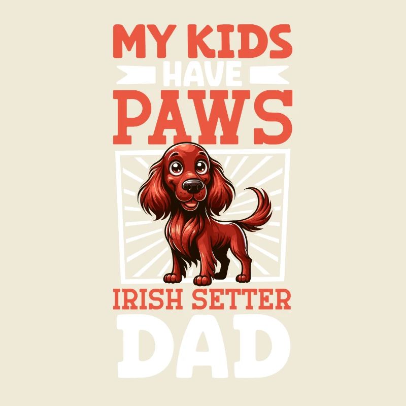 Irish Red Setter Dad