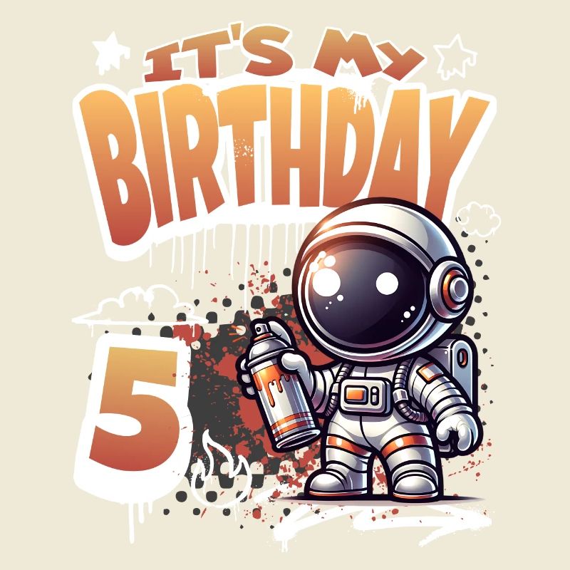 Graffiti astronaute 5e anniversaire